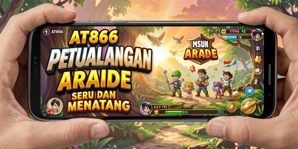 Screenshot AT866 menampilkan aksi seru dalam permainan Arcade.