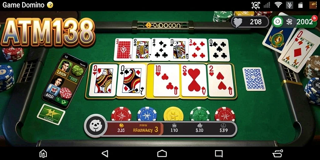 Gameplay seru dan interaktif dari ATM138 dalam permainan domino.