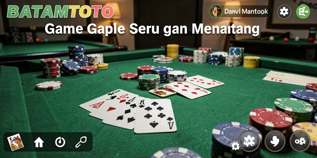Tampilan menarik dalam gameplay Gaple BATAMTOTO.