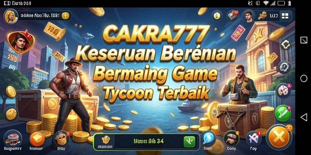 Tampilan gameplay CAKRA777 yang seru dan interaktif.