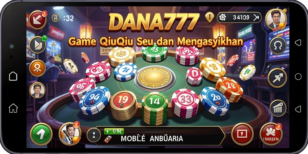 Tampilan gameplay menarik dari DANA777 dengan suasana QiuQiu yang seru.
