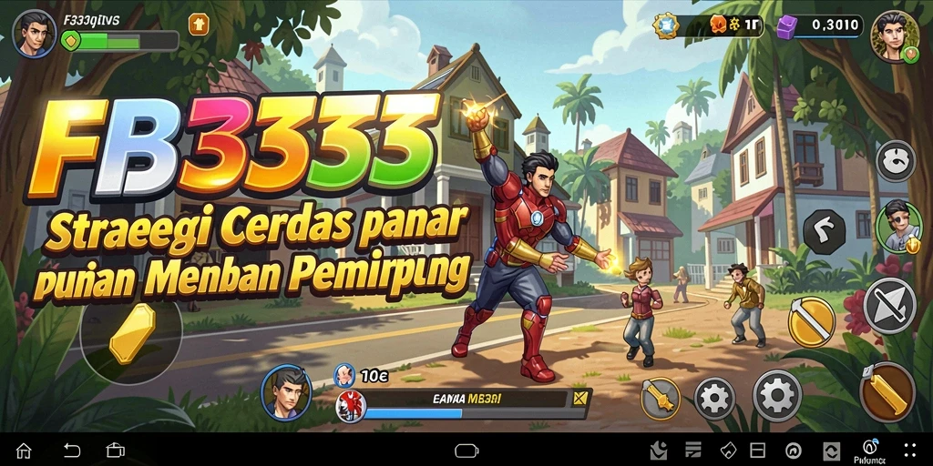 Screenshot FB333 menunjukkan aksi pertempuran strategis yang intens.