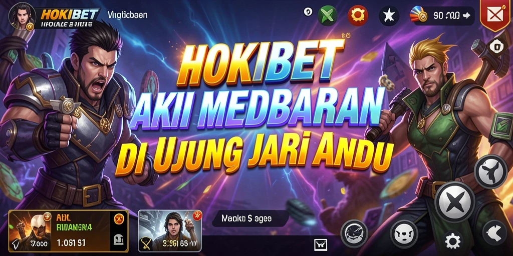 Tangkapan layar gameplay HOKIBET menampilkan aksi seru dan karakter dinamis.