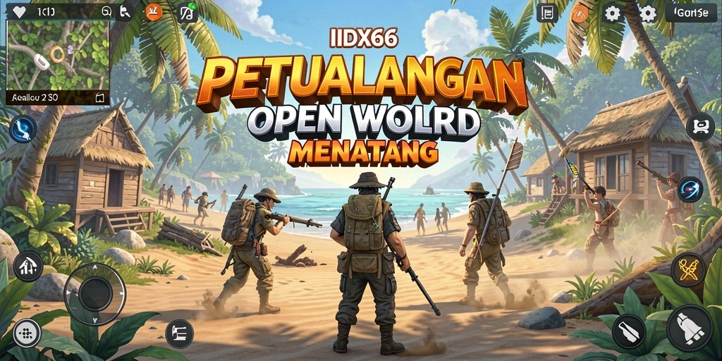 Tangkapan layar menunjukkan eksplorasi dunia terbuka yang menarik.