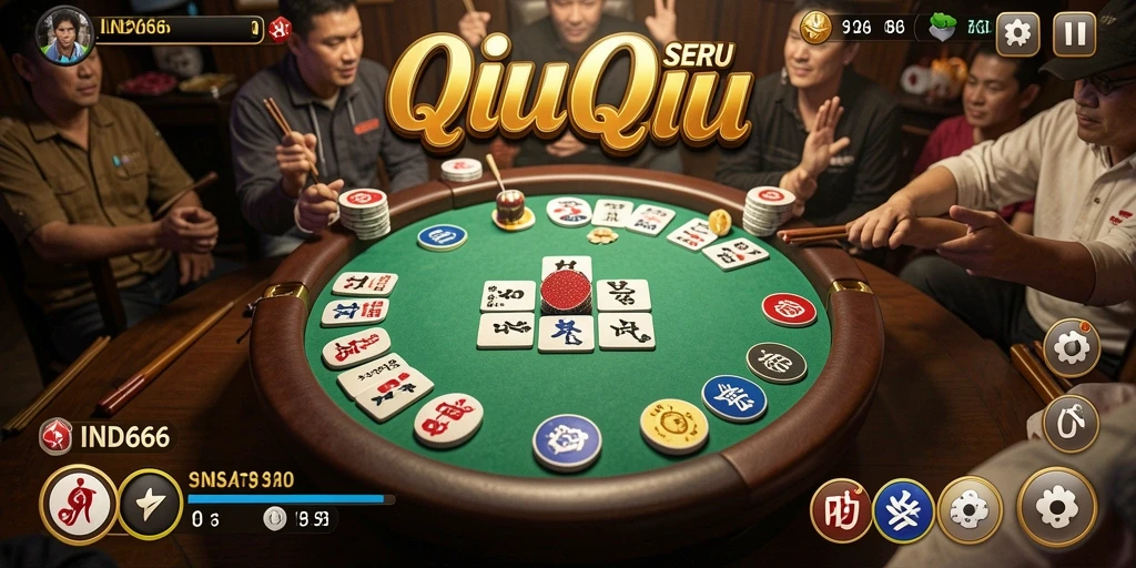 Tampilan gameplay seru dari IND666 QiuQiu.