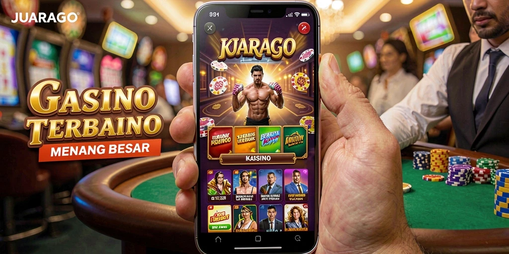 Gameplay JUARAGO yang menarik dalam suasana kasino.