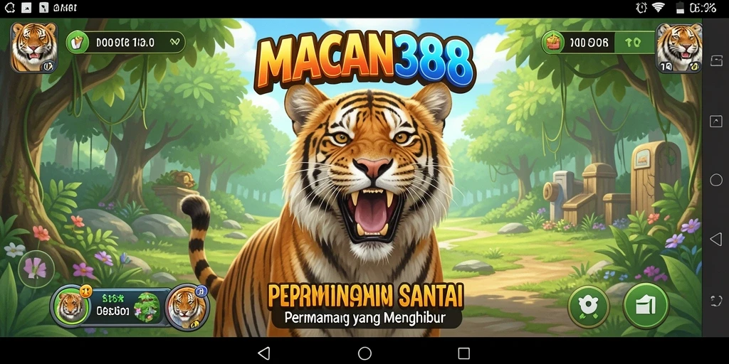 Tangkapan layar utama dari MACAN388 menunjukkan gameplay yang santai dan mengasyikkan.
