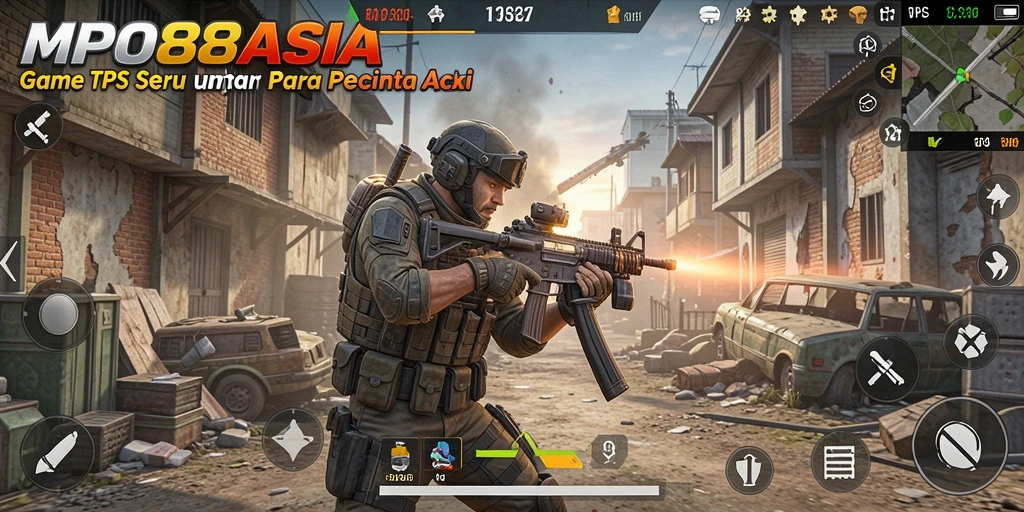 Tampilan seru gameplay MPO88ASIA dengan aksi menembak yang mendebarkan.