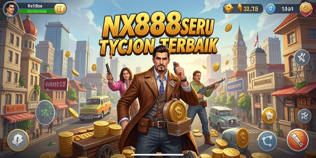 Tampilan gameplay NX888 yang menyenangkan dan mendebarkan dalam membangun strategi bisnis.