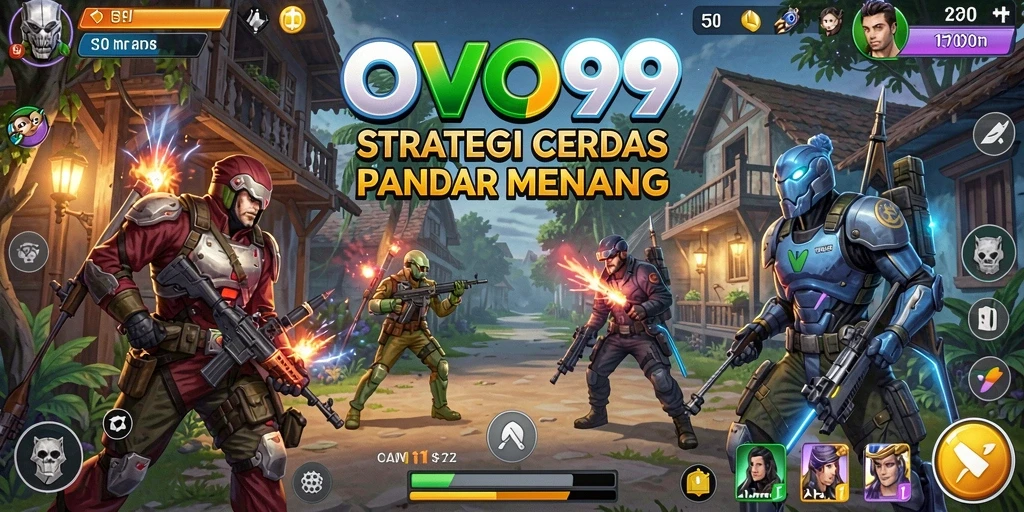 Screenshot gameplay OVO99 menunjukkan aksi strategis yang mendebarkan.