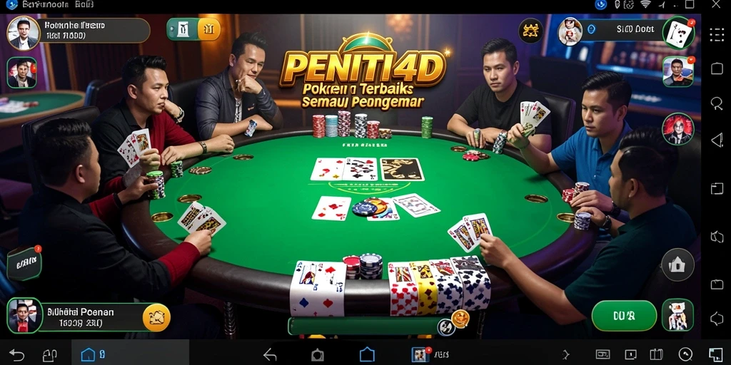 Screenshot gameplay Poker yang menarik dan seru.