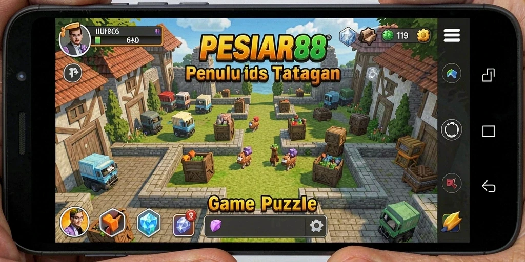 Gameplay PESIAR88 menampilkan berbagai tantangan Puzzle menarik.
