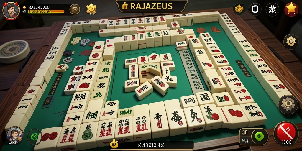 Tampilan gameplay menawan dari RAJAZEUS yang penuh warna.