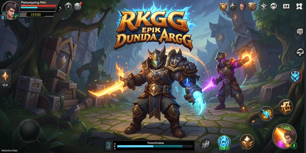 Tampilan aksi seru dalam gameplay ARPG RKGG yang memukau.
