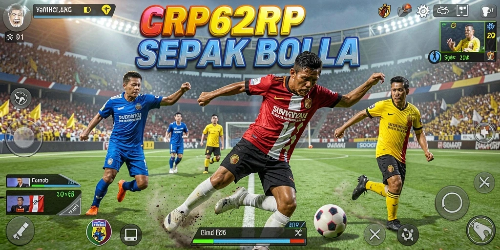 Tampilan gameplay menarik dari game sepak bola RP62RP