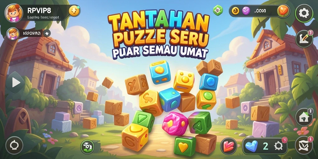 Screenshot RPVIP8 menunjukkan gameplay Puzzle yang menarik dan penuh tantangan.