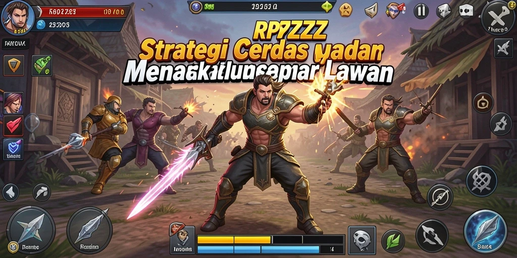 Tangkapan layar utama RPZZZ dengan gameplay yang intens dan strategi kompleks.