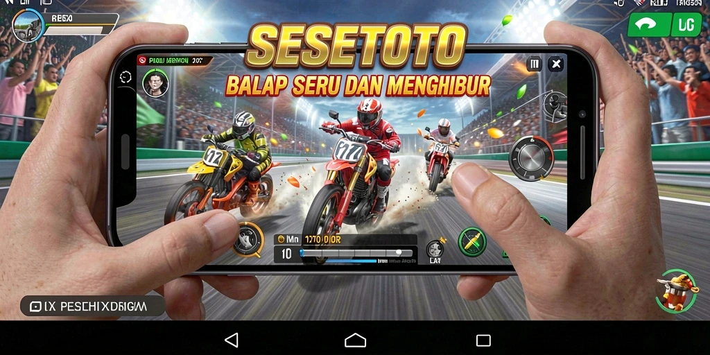 Gameplay seru SESETOTO dengan balapan mendebarkan.