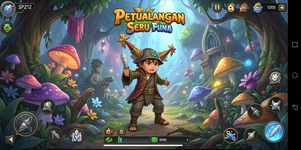 Tangkapan layar SP212 menampilkan gameplay yang menarik di dunia petualangan.