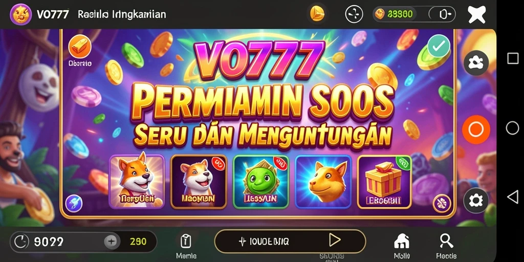 Screenshot utama VO777 menampilkan gameplay Slot yang seru dan menegangkan.