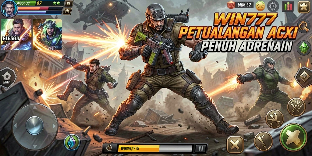 Tangkapan layar WIN777 menampilkan aksi pertempuran yang seru.